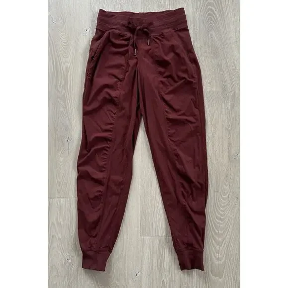 Lululemon Dance Studio Joggers Maroon Deep Rouge Garnet - Picture 2 of 12